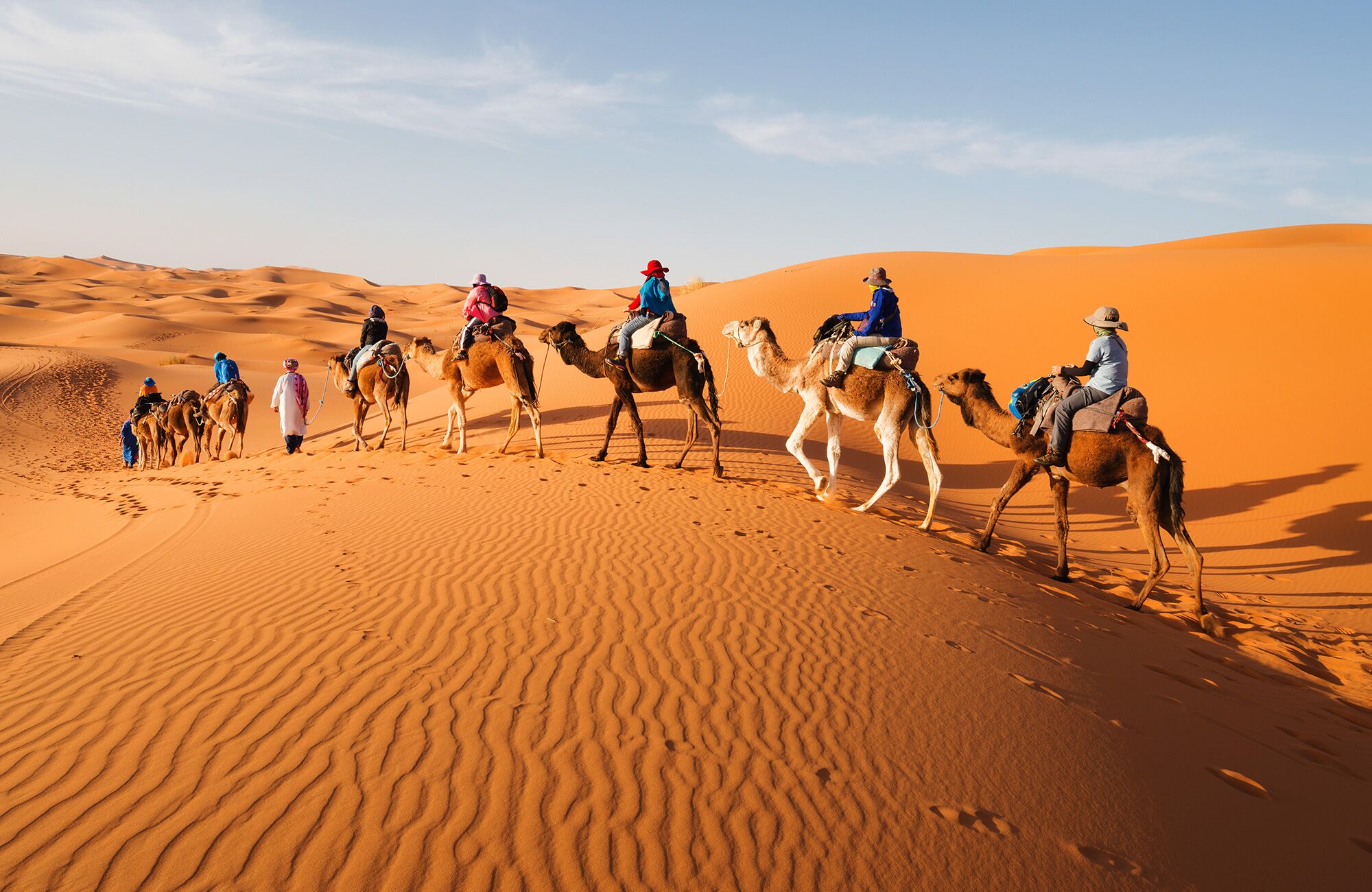 Camel Trekking in magic Moroccan Sahara Morocco Dsert tour